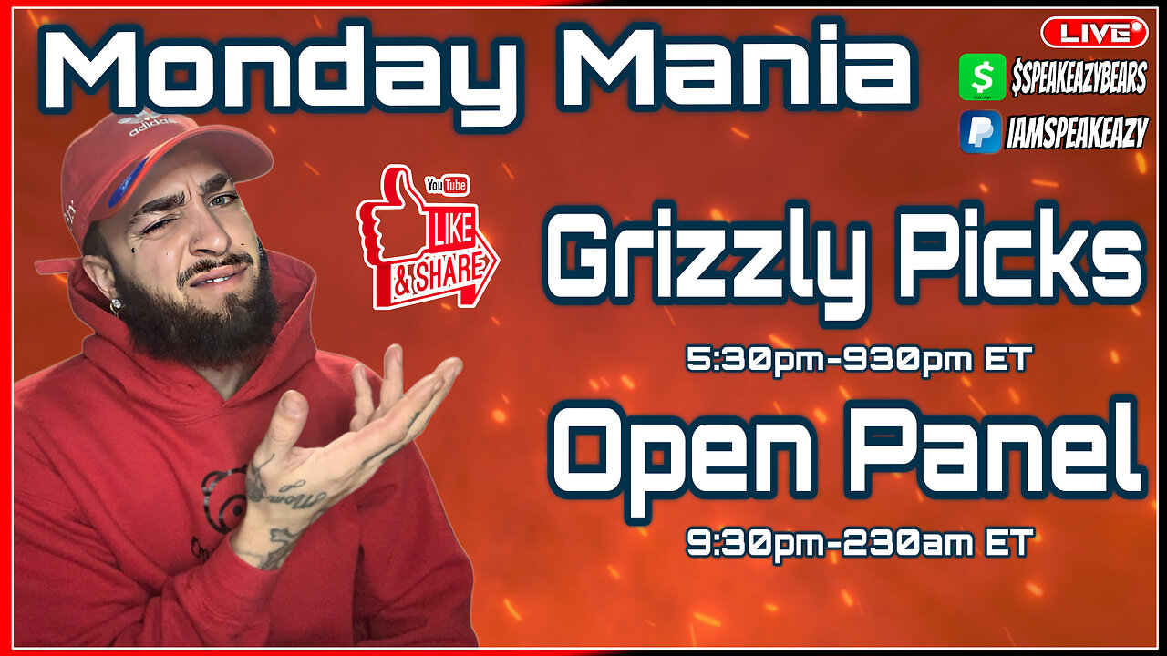 Monday Mania | Grizzly Picks | Open Panel