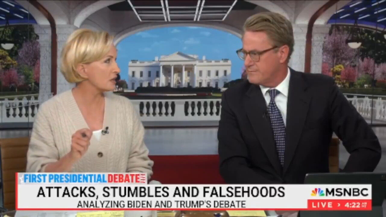 Watch The Painfully Awkward 'Lovers Spat' Between Morning Joe & Mika Over Biden's Debate Performance