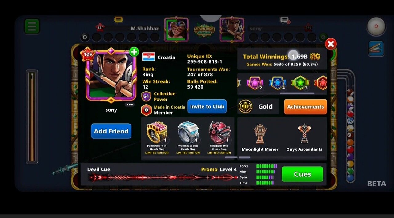 New League 8 Ball pool Game Adventure League,