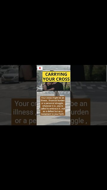 Carrying Your Cross: Finding Strength in Faith During Tough Times | Inspirational #shorts