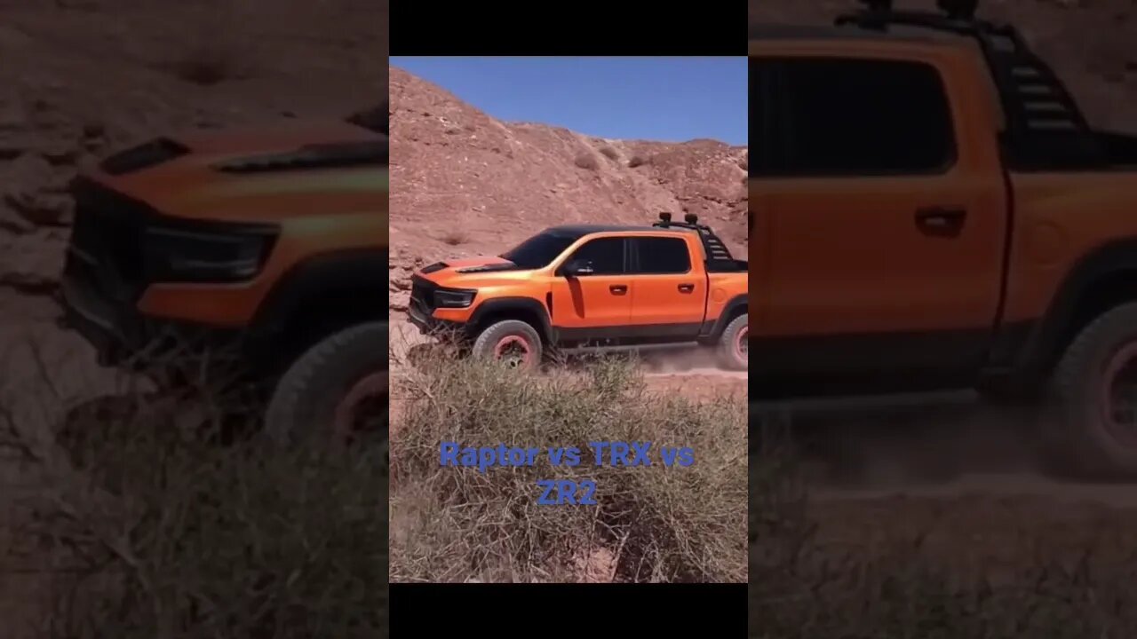 Ford Raptor vs Dodge TRX vs Chevrolet ZR2