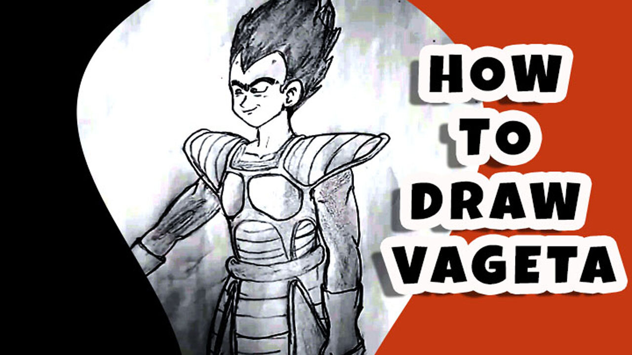 how to draw Vageta