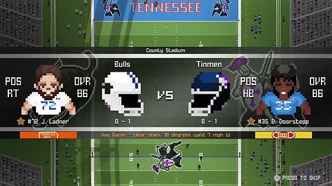 EFL:2-6- Indianapolis Bulls (0-1) @ Tennessee Tinmen (0-1) - Legend Bowl - Week 2 - Intros