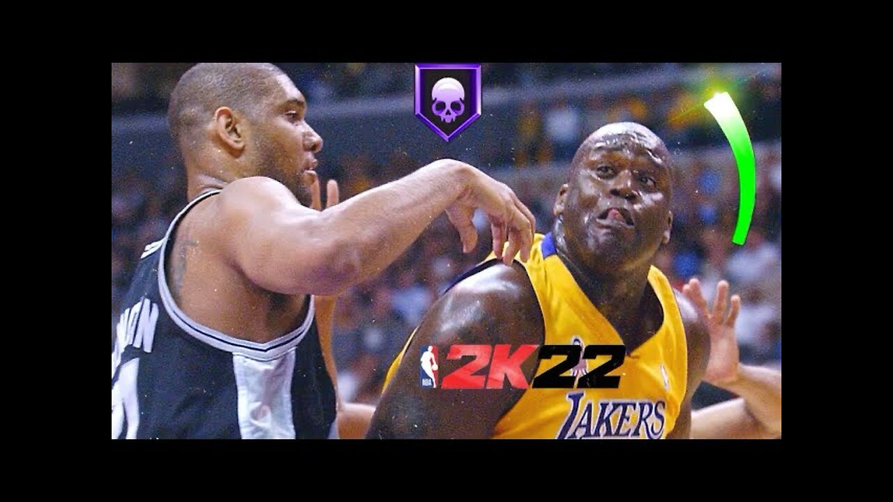 SHAQ DOMINATION vs DUNCAN (2K online)
