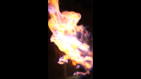 Fire spray SLOWED and REVERSED