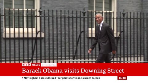 Barack Obama Is in London for Private Talks With United Kingdom Prime Minister Rishi Sunak