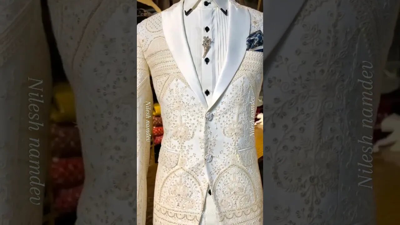 men sherwani for wedding l men wedding dress l men reception dress l Nilesh namdev