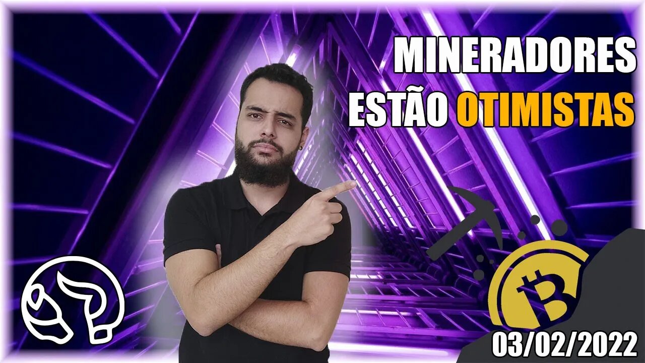 Mineradores seguem OTIMISTAS MESMO EM QUEDA - Análise BTC 03/02/2022