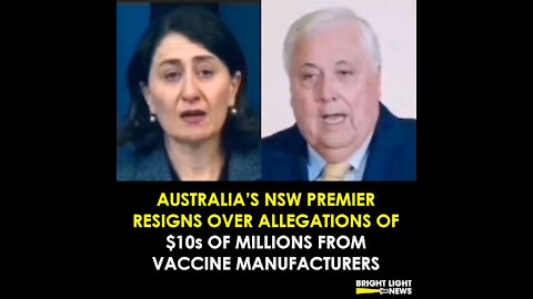 AUSTRALIA'S NSW PREMIER RESIGNS OVER ALLEGATIONS OF PHARMA FUNDING