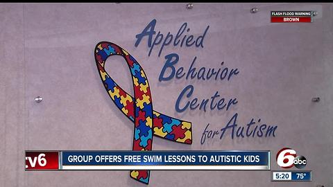 Group offers free swim lessons to autistic kids