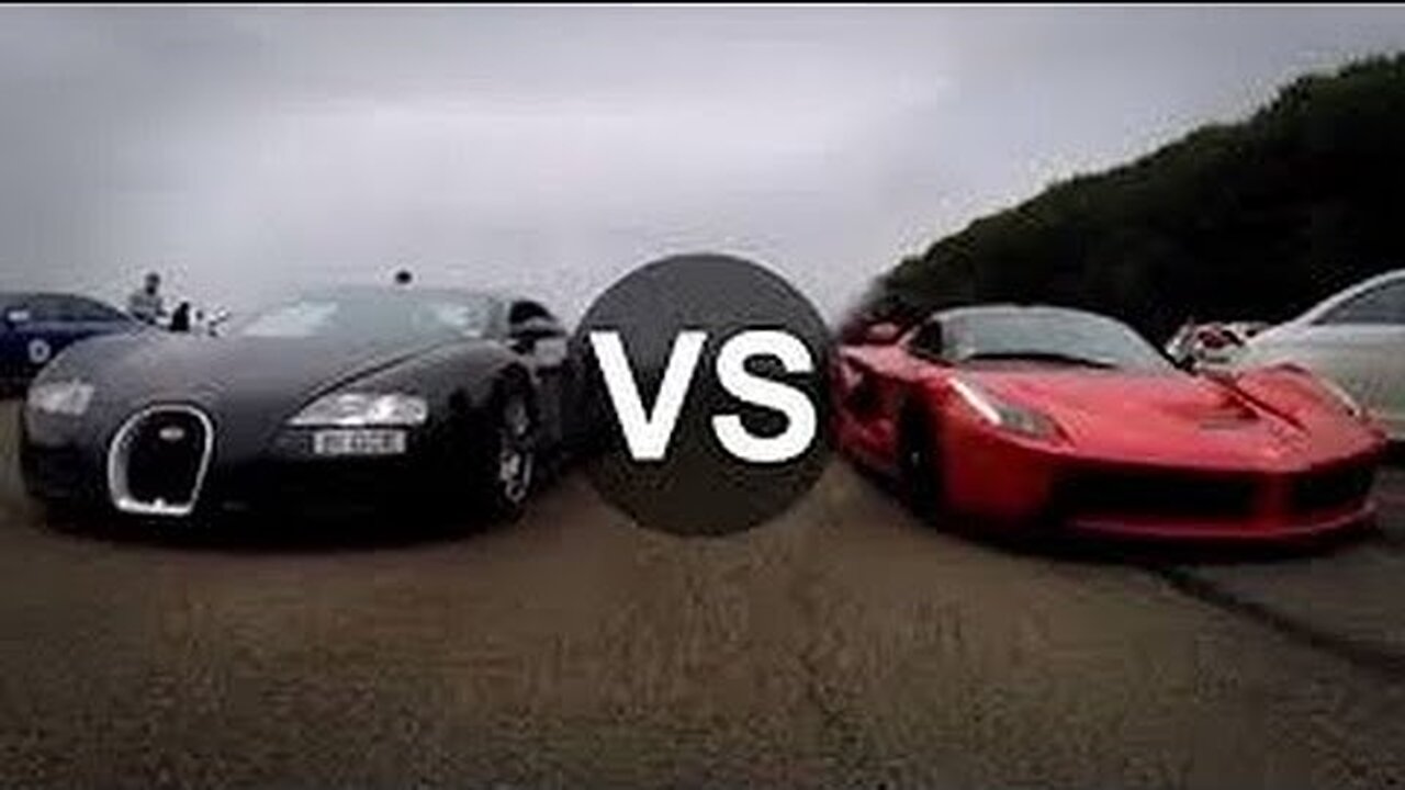 Ferrari LaFerrari Vs Bugatti Veyron Drag Race - Supercar Racing