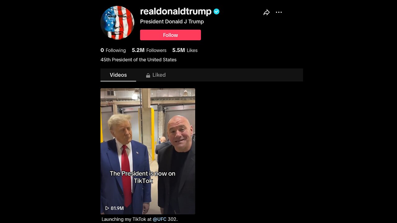 Trump Joins TikTok