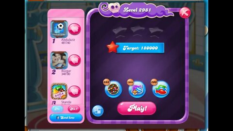 Candy Crush Level 2981 Talkthrough, 26 Moves, Lollihammer