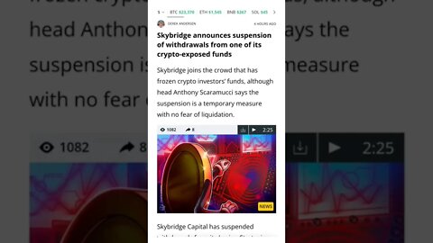 One More Suspension of Withdrawals Crypto-Exposed Funds #cryptomash #cryptomashnews #AnsirAli