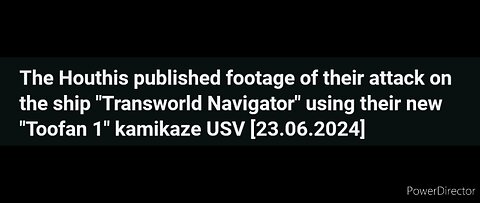 Houthis 1st Kamikaze Drone Boat Attack