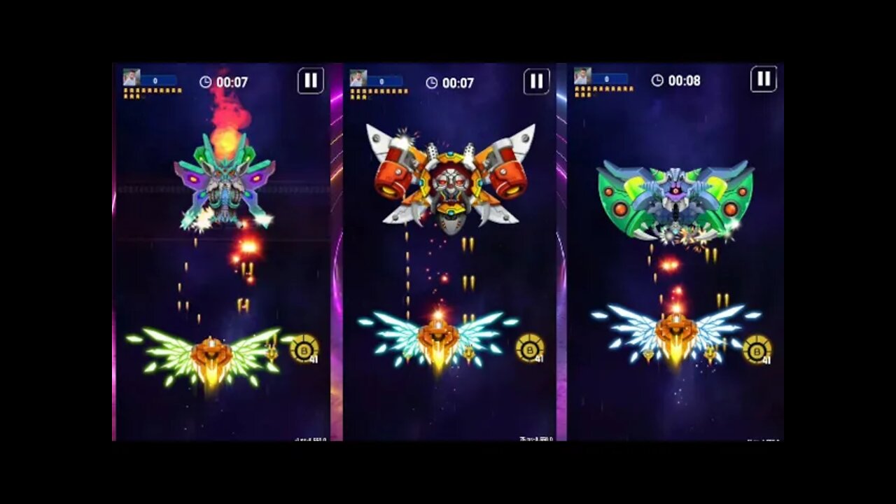 Harbinger Ship vs All Bosses | Space Shooter Galaxy Attack | Rocket Studio