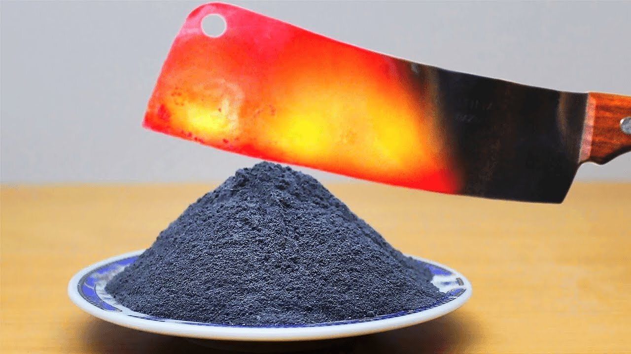 1000 Degree Cleaver vs BOOM POWDER!