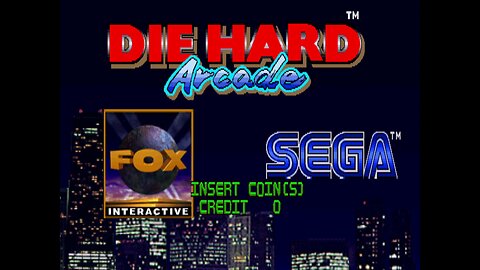 Die Hard Arcade, Arcade Game, Sega 1996, longplay