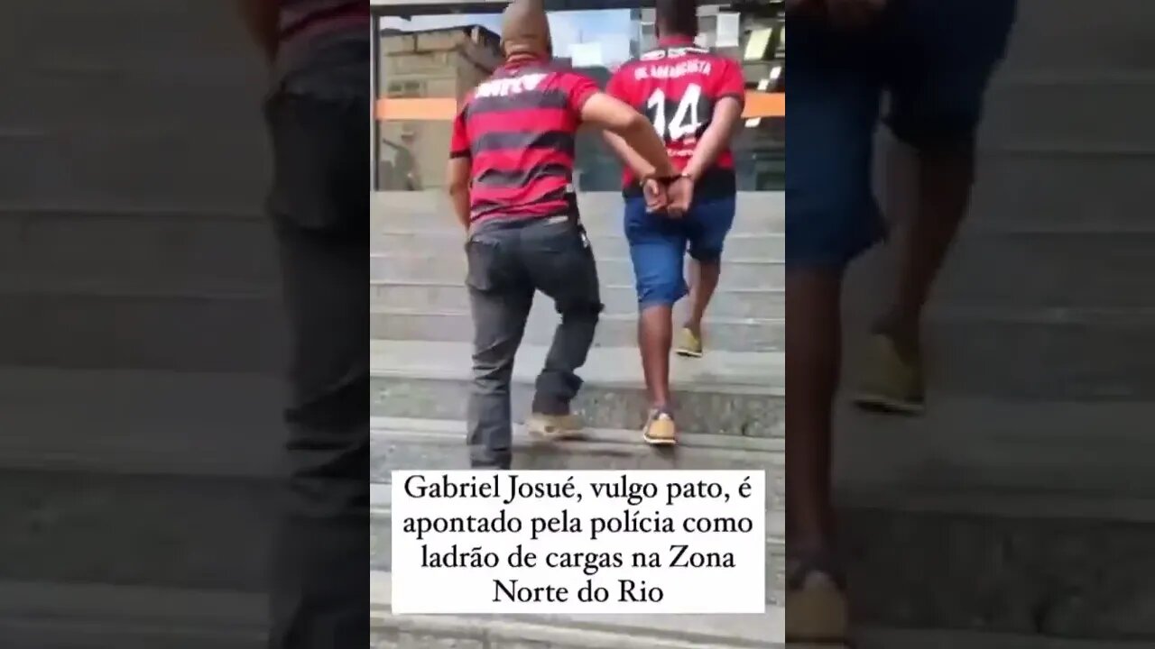 Homem sendo preso no jogo do Flamengo no Maracanã - Flamengo 3x1 São Paulo