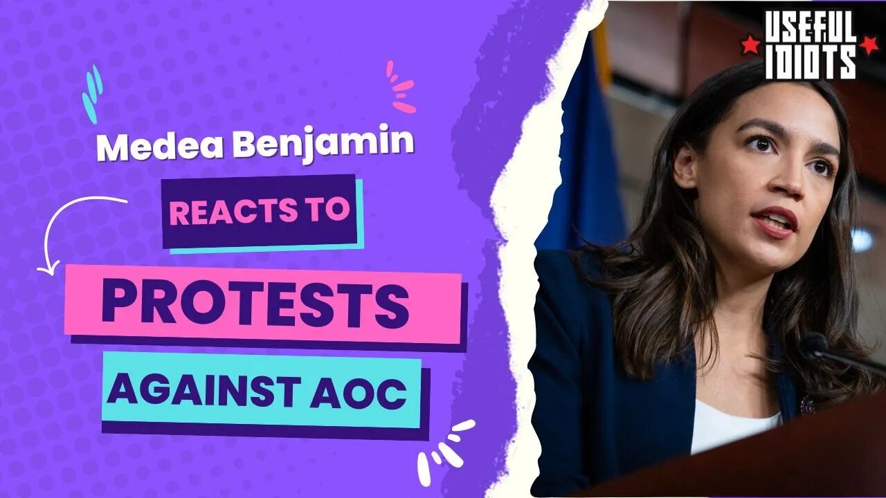 Medea Benjamin Reacts to Protests Against AOC's War Spending