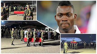 Christian Atsu's lifeless body arrives at Kotoka International Airport