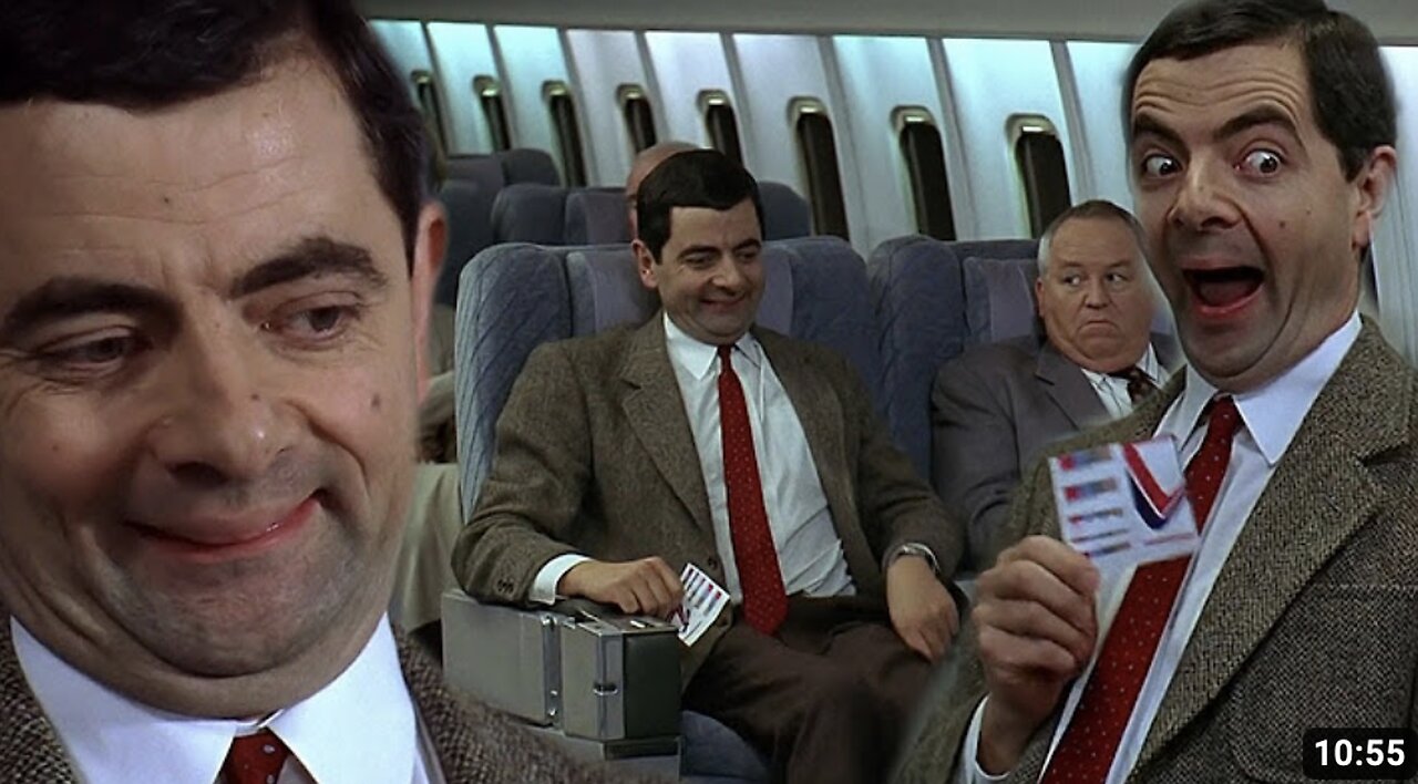 Mr. Bean's Hilarious Adventure: Flying to America