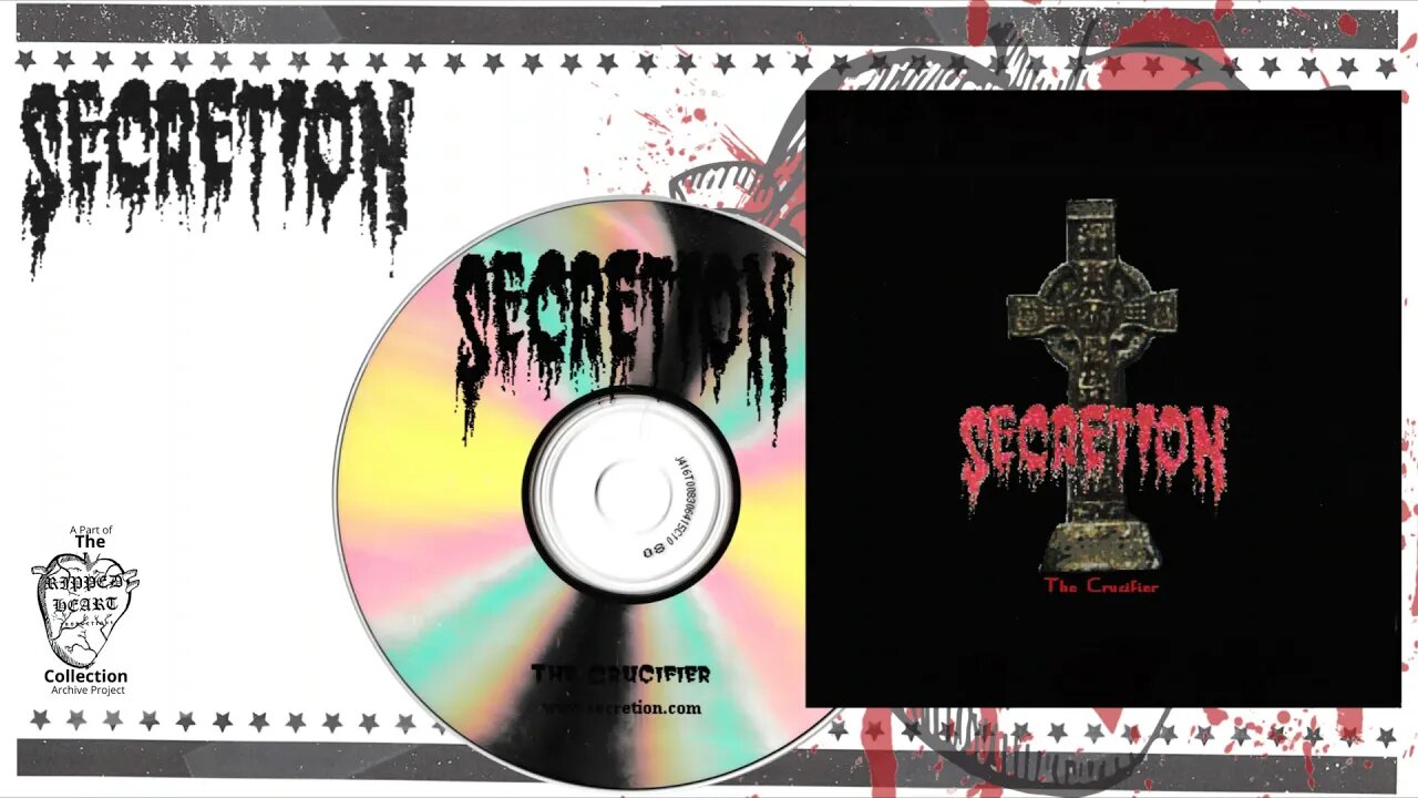 Secretion 💿 The Crucifier CD. Full EP Album. Death Metal from Detroit