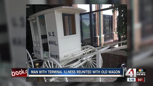 Man battling terminal illness reunited with old mail wagon he bought as a teen