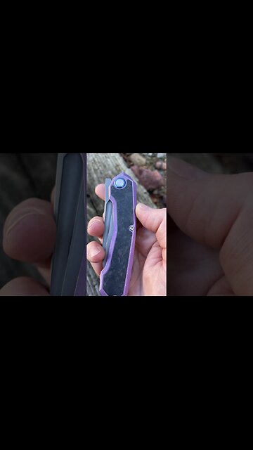 WOW! A PURPLE KNIFE LOOKS COOL! #knife #everdaycarry #edcknife