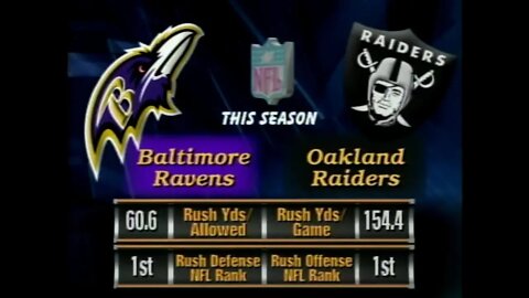 2001-01-14 Baltimore Ravens vs Oakland Raiders