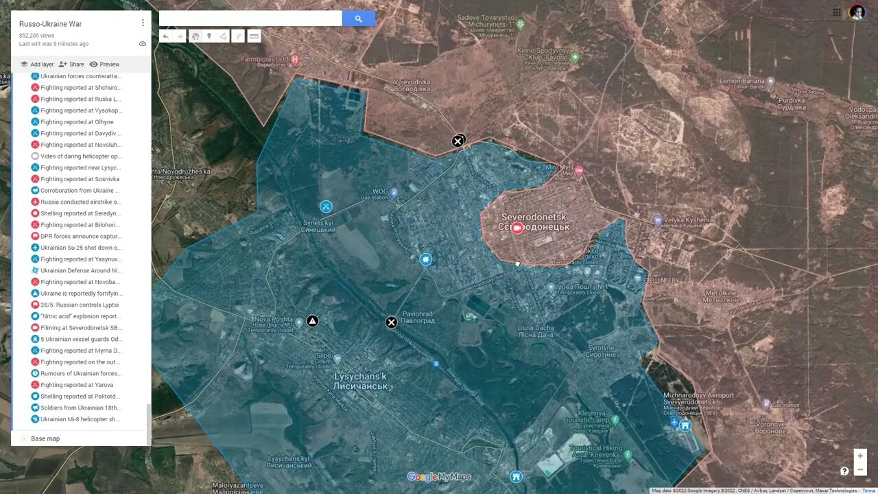 [ Ukraine SITREP ] Day 97 (31/5) Summary - 70% of Severodonetsk assessed captured; Kyiv fortifying..