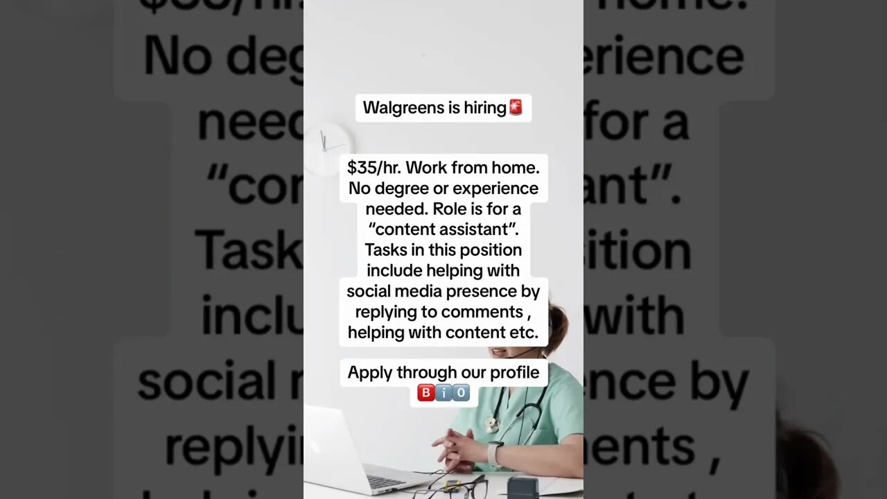 Home-Based Success at Walgreens: Work Remotely and Earn $35/hr