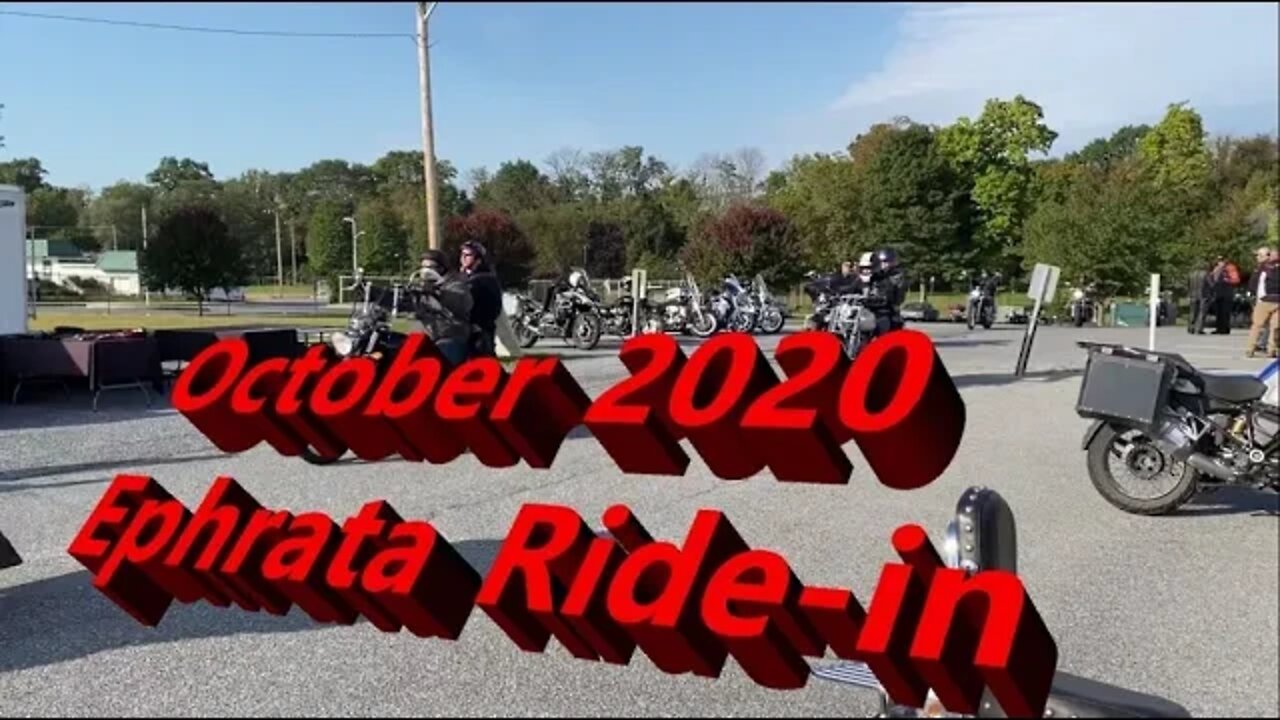 Motovlog: Motorcycle close call avoided. Ephrata ride-in October 2020, healthcare heroes