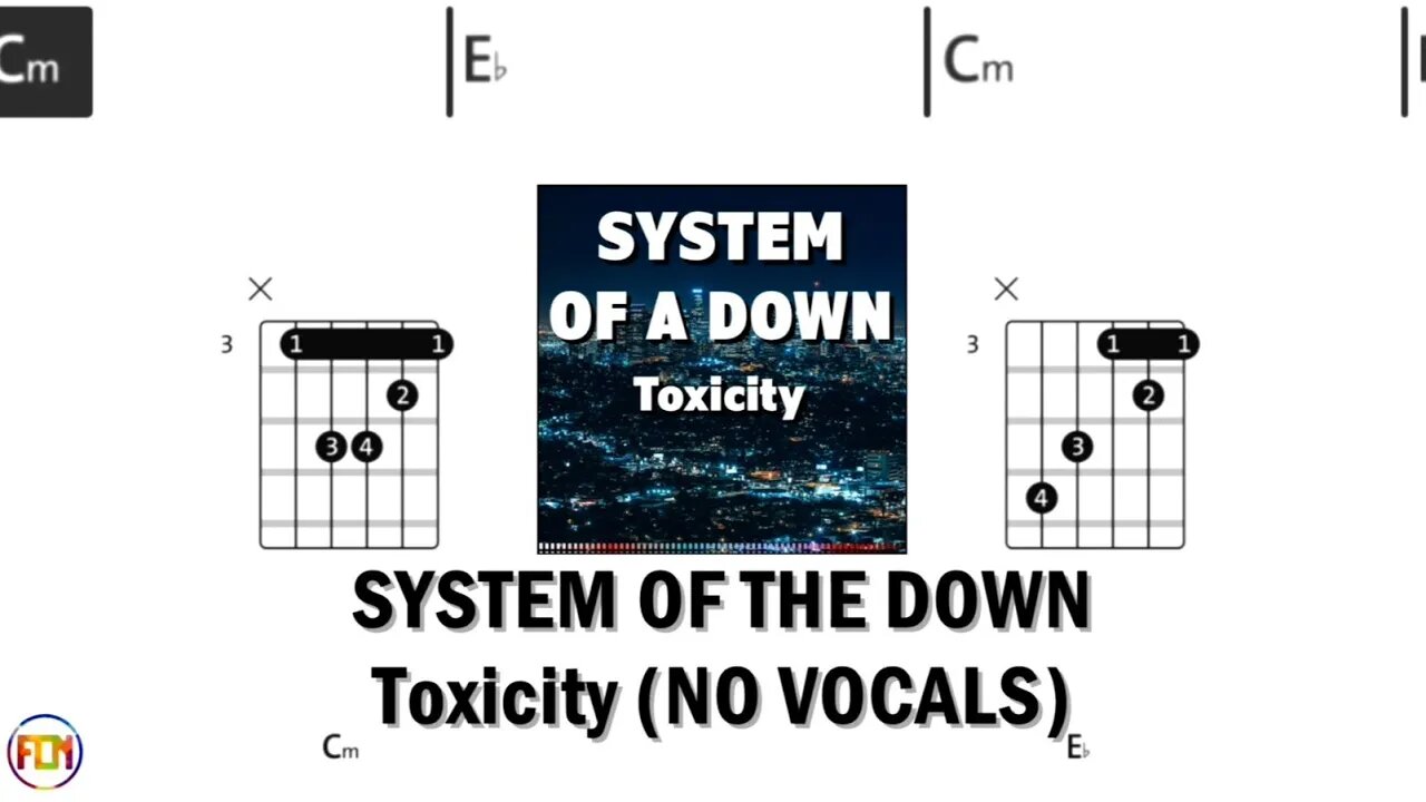 SYSTEM OF THE DOWN Toxicity FCN GUITAR CHORDS & LYRICS NO VOCALS