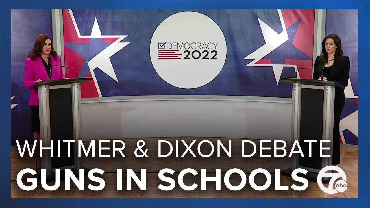 Gretchen Whitmer and Tudor Dixon discuss school safety amid shootings