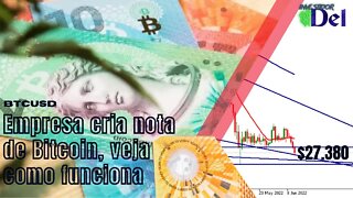 URGENTE: BITICOIN HOJE (BTC) EM QUEDA + EMPRESA CRIA NOTA FISICA DE BTC COMO FUNCIONA