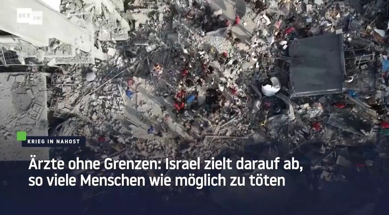 Ärzte ohne Grenzen Israel zielt darauf ab, so viele Menschen wie möglich zu töten! english with german subtitle
