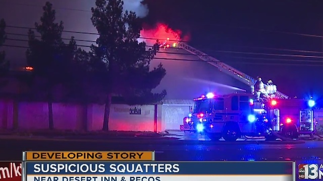 Neighbors say that massive fire probably started by squatters