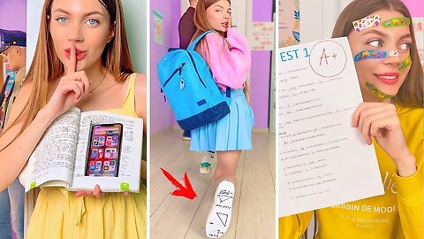 BEST SCHOOL HACKS! Cool School Pranks & TikTok & Shorts Compilation!