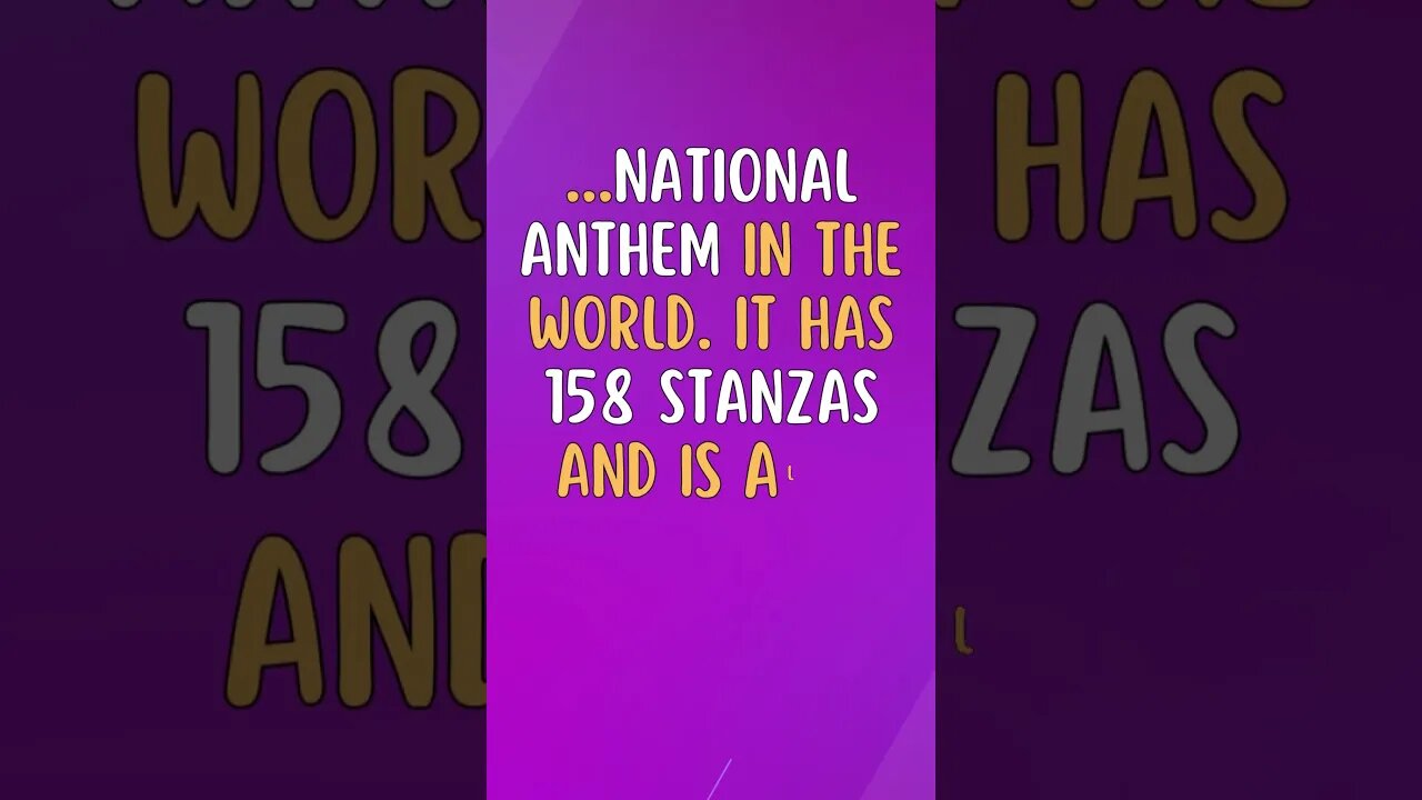 🎵Interesting Facts! 👀 #shorts #shortsfact #facts #generalfact #interestingfacts #nationalanthem