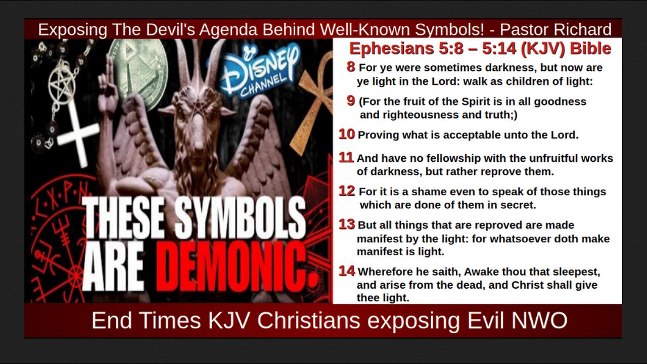 Exposing The Devil's Agenda Behind Well-Known Symbols! - Pastor Richard