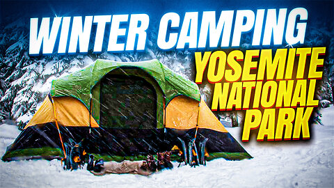 Winter camping in Yosemite National Park (Bear spotted)