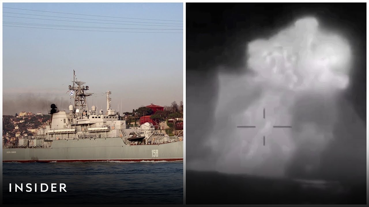 Video Of Russian Naval Ship Explosion Shows Needed Win For Ukraine | Insider News