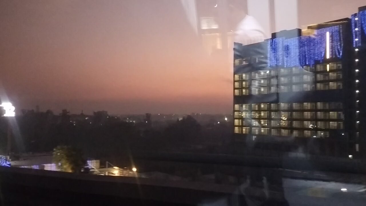 Beautiful view of Faridabad City