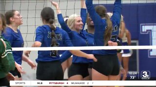 Papio South Volleyball Sweeps Millard West in Top 5 Matchup