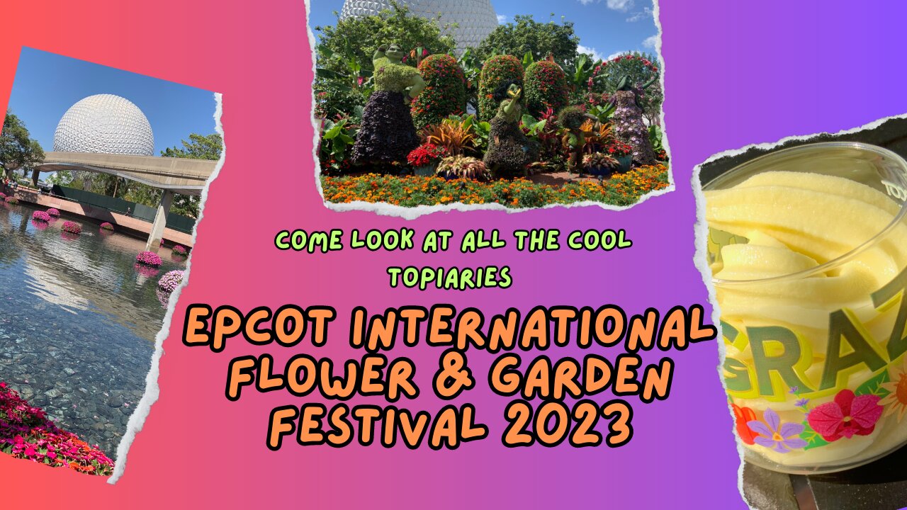 Flower and Garden Festival at EPCOT for 2023 - Look at All the Beautiful Topiaries