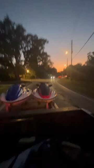 A beautiful scenic view of the sunset.