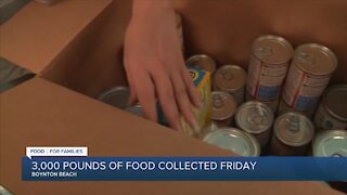 3,000 lbs. of food collected Friday in Boynton Beach