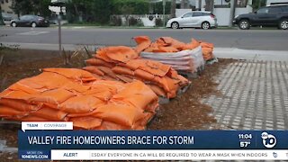 Valley Fire homeowners brace for storm, mudslides