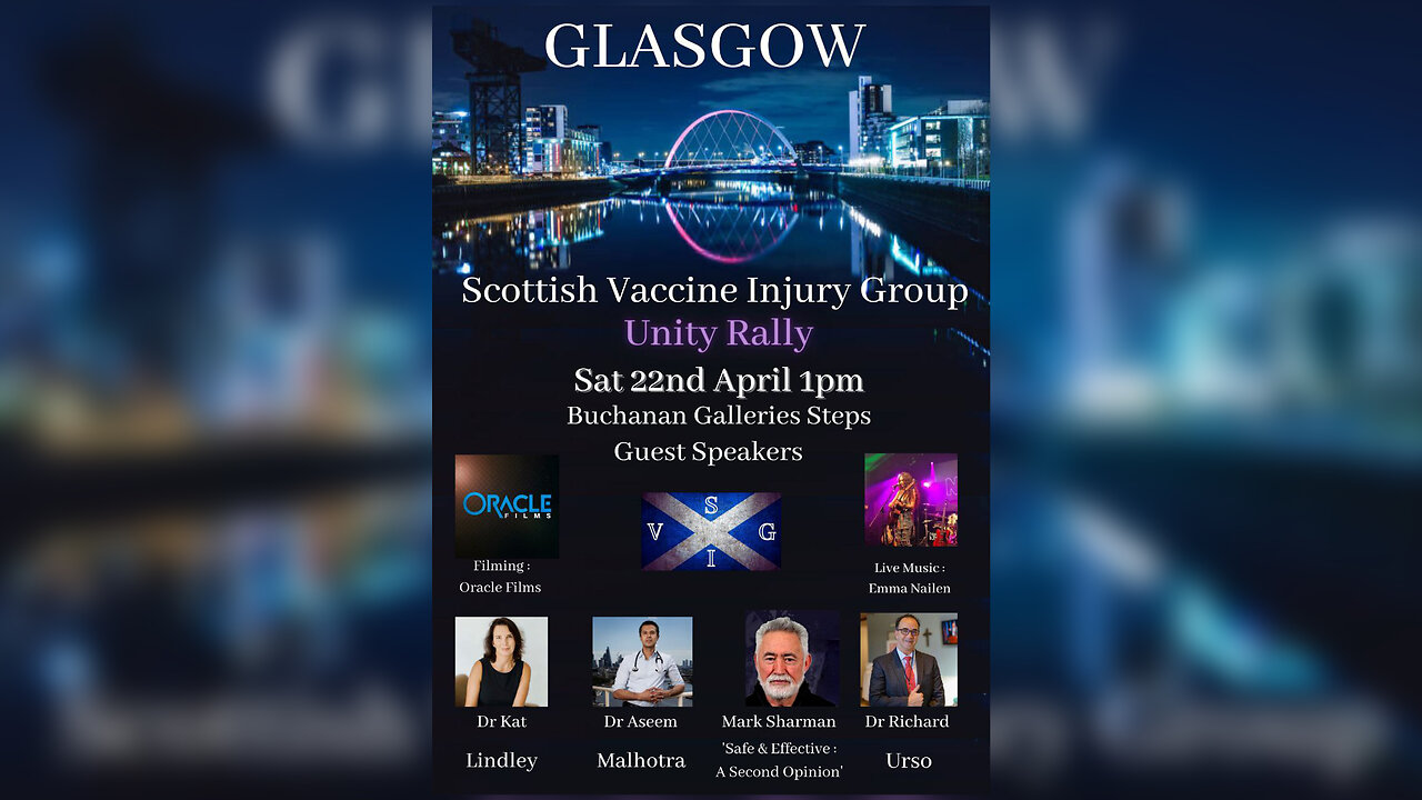 GLASGOW UNITY RALLY - Scottish Vaccine Injury Group | Oracle Films